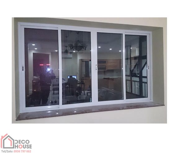 Cửa sổ nhôm Xingfa 4 cánh mở lùa