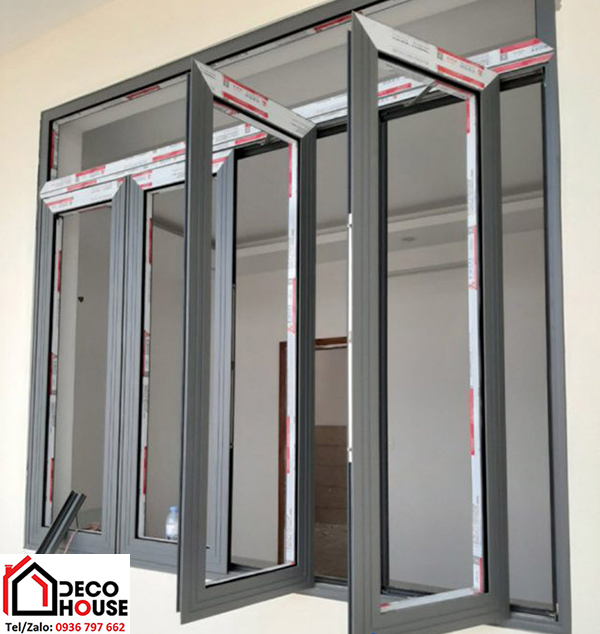 Làm cửa sổ Xingfa 4 cánh mở quay tại Hà Nội