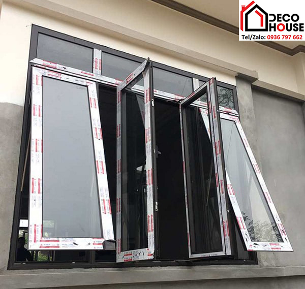 Thi công cửa sổ nhôm Xingfa 4 cánh đẹp