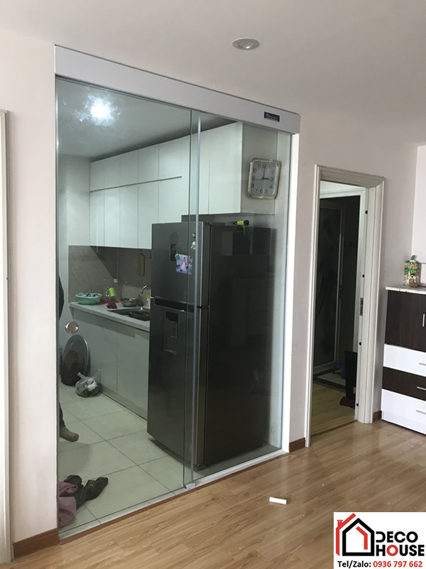 Lắp cửa kính cường lực lùa giá rẻ
