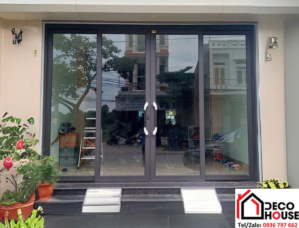 Lắp đặt cửa trượt quay 4 cánh tại Hoàng Mai