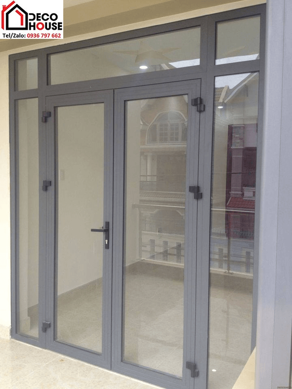 Cửa đi mở quay nhôm Xingfa 2 cánh