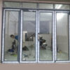 Cửa nhôm Việt Pháp màu ghi hệ 4500