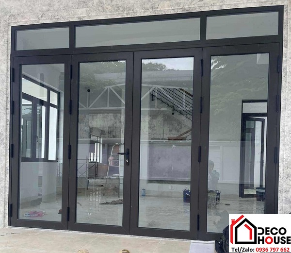 Lắp đặt cửa nhôm PMA 4 cánh mở quay giá rẻ tại Hà Nội