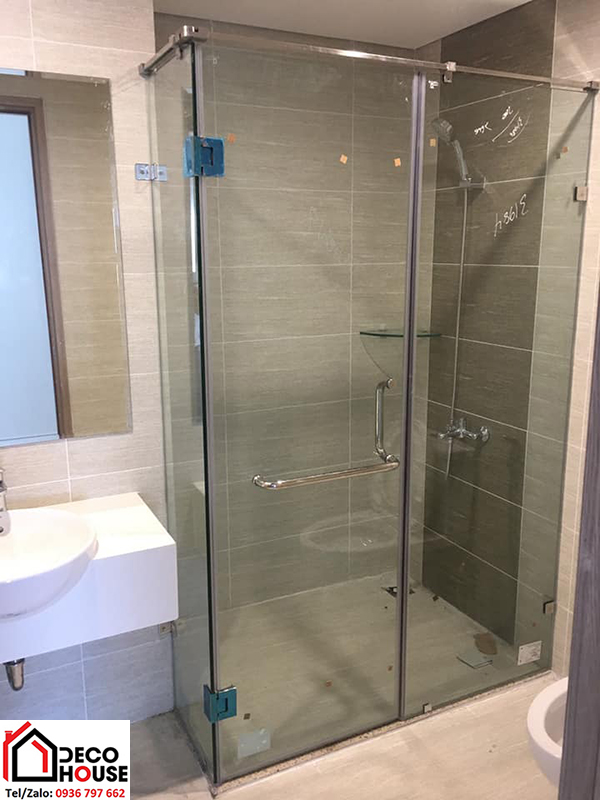 Cabin phòng tắm kính cửa mở quay